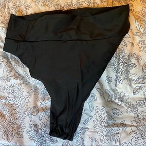 Aerie high-waisted high-cut cheeky bikini bottoms